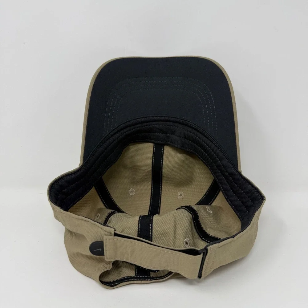 Nike Golf Hat Mens‎ One Size Khaki Tan Dri-FIT Adjustable Swoosh Baseball Cap